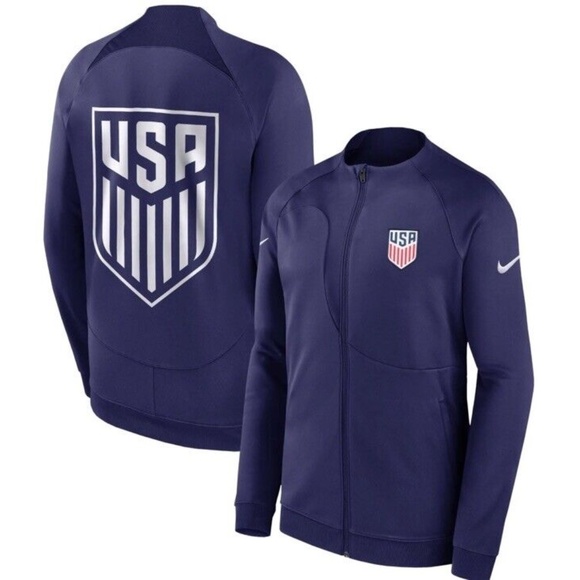 NWT men's nike USMNT USA Academy Pro Soccer On-Field Dri-Fit Jacket Slim Fit